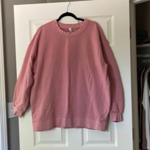 Lululemon perfectly oversized crew 14 pink puff